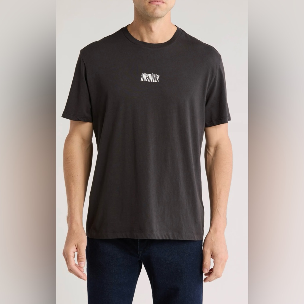 Allsaints Refract Cotton Graphic T-Shirt